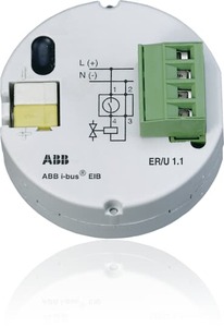 Relé calefacción electrónico, 1 salida, 230VAC / 24VAC / 24VDC, 1A - 1.9A, empotrable, Ref. ER/U 1.1