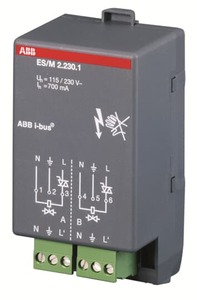 Actuador calefacción electrónico KNX, 2 salidas, 230VAC, anthrazit, Ref. ES/M 2.230.1