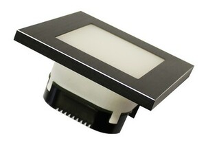 Actuador KNX, KNX-LED4-AQB, cuadrado, aluminio cepillado negro, Ref. 41040224