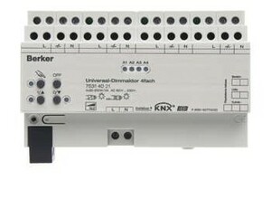 Actuador dimmer KNX, 4 canales,250W