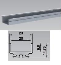 Perfil de montaje y ensamble para tira de LEDs (2 m)