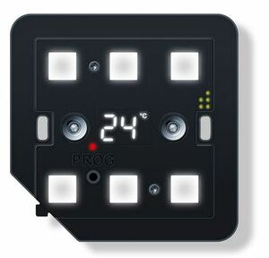 KNX Glass Touch Sensor 6 - gang with Display