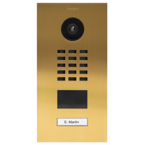 Estación de videoportero IP DoorBird D2101V, acero inoxidable cepillado, empotrado, 1 botón de llamada