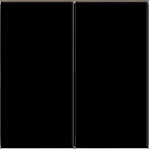 Juego de teclas de plástico vertical rectangular (2 piezas) - para pulsador doble Serie FF, negro intenso
