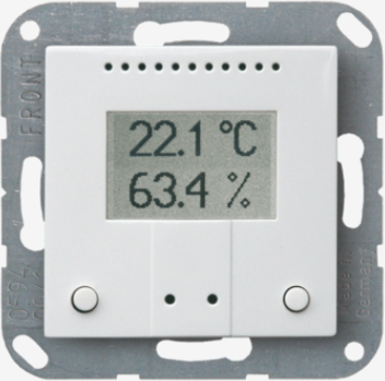 Termostato con sensor de temperatura KNX (con pantalla y dos botones para cambio de temperatura)
