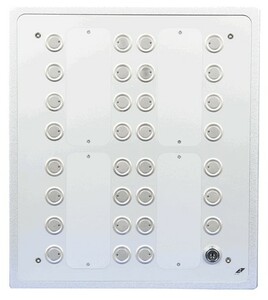 Pulsador KNX  31 boton con led y llave interruptor, ausführung unterputz
