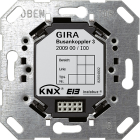 KNX/EIB Acoplador de bus 3 con sensor externo para sonda de temperatura