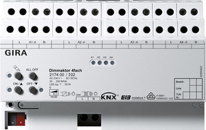 Actuador dimmer KNX, universal, 4 salidas, 250W, Ref. 2174 00