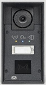 2N® IP Force - 1 botón & cámara & pictogramas & lector de tarjetas &  altavoz 10 W