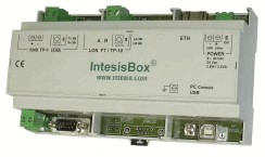 IntesisBox® LON Node (TP/FT-10) - KNX / EIB (200 puntos)