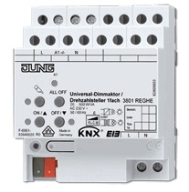 Actuador dimmer KNX, universal / optimizado LED 230v, 1 salida, 500W, Ref. 3901 REGHE