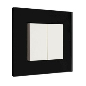 Marco simple, serie EXCLUSIV 55, cristal negro, Ref. 86341