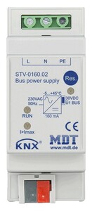 Fuente de alimentación KNX, 160mA, carril DIN, Ref. STV-0160.02