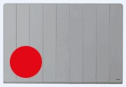RADIADOR ELÉCTRICO KNX, Línea M, 1000W, montaje horizontal, rojo