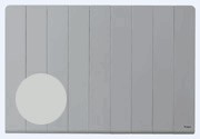 RADIADOR ELÉCTRICO KNX, Línea M, 1000W, montaje horizontal, gris luminoso