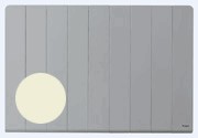 RADIADOR ELÉCTRICO KNX, Línea M, 1000W, montaje horizontal, blanco crema