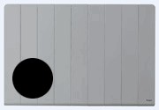RADIADOR ELÉCTRICO KNX, Línea M, 1000W, montaje horizontal, negro