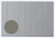 RADIADOR ELÉCTRICO KNX, Línea M, 1000W, montaje horizontal, aluminio gris