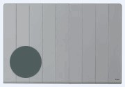 RADIADOR ELÉCTRICO KNX, Línea M, 1500W, montaje horizontal, gris ratón