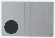 RADIADOR ELÉCTRICO KNX, Línea M, 1500W, montaje horizontal, gris azulado