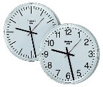 Reloj KNX para interiores, redondo, de una cara. Diam. 30 cm. Números árabes.