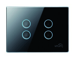 Vitrum IV EU KNX Series GLASS COLLECTION  - Pulsador Capacitivo   (FRONTAL).