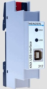 Programador KNX USB 311 , para carril DIN 1U