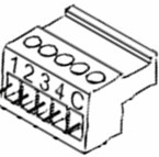 CONECTOR HEMBRA 5 POLOS, 1,5MM PASO 3,5 ROTULADO (DISPLAY TACTIL LCD 3.8`` INZENNIO Z38)