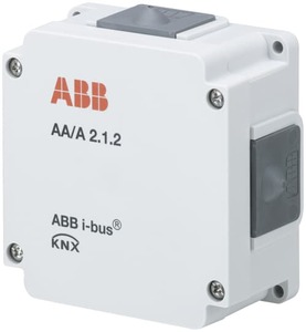 Actuador analógico KNX, 2 salidas, hellgrau, Ref. AA/A 2.1.2