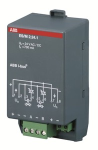 Actuador calefacción electrónico KNX, 2 salidas, 24VAC / 24VDC, anthrazit, Ref. ES/M 2.24.1