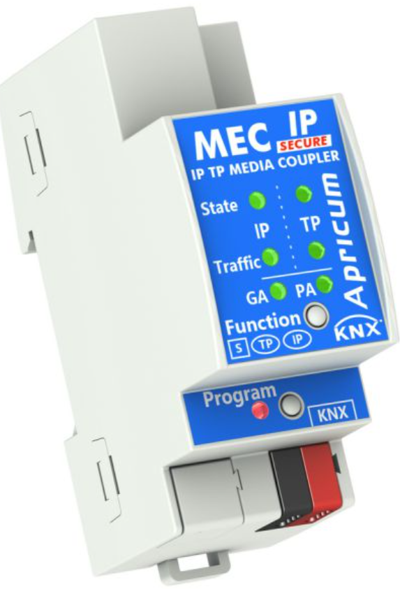 Interfaz de programación KNXnet/IP router secure, 4 conexiones tunnel, carril DIN, Ref. MECip-Sec