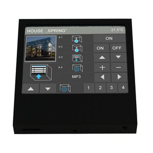 Controlador de estancias KNX, con pantalla tactil, 3 - 3.9", Touch_IT-V-SMART SAB, con display, empotrable, aluminio, Ref. 22410504