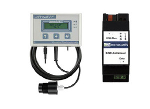 Sensor ultrasónico - medidor de nivel y distancias KNX, REG-S8-F-ST, carril DIN, Ref. 30807002