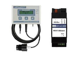 Sensor ultrasónico - medidor de nivel y distancias KNX, REG-S8-F-HR-6, carril DIN, Ref. 30807012