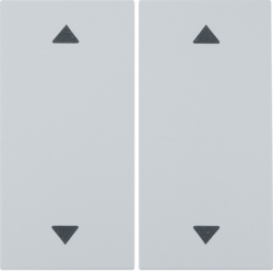 Teclas 2c (con símbolos de flechas) para módulo transmisor de pared EnOcean S.1/B.3/B.7, blanco polar mate