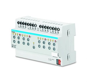 Actuador calefacción electrónico KNX, 12 salidas, 230VAC / 24VAC, carril DIN, Ref. 6164/46