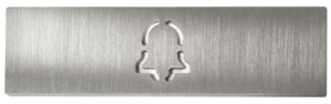 Doorbird placa de identificación, campana d21x acero inoxidable v4a (resistente al agua salada), cepillado, Ref. 423860643