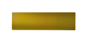 DoorBird Nameplate, unengraved D21x Acero inoxidable V4A, cepillado, recubrimiento PVD con acabado dorado