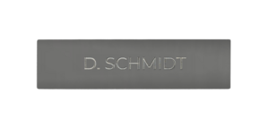  Placa de identificación , grabado individual  IP DoorBird D21x Acero inoxidable V4A, recubrimiento de polvo, semi-brillante, RAL 9007