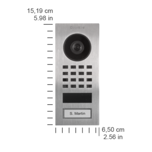 DoorBird Videoportero IP D1101V Acero inoxidable V4A (resistente al agua salada), cepillado, Ref. 423866751