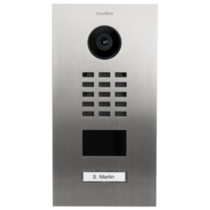 DoorBird Videoportero IP D2101V Acero inoxidable V4A (resistente al agua salada), cepillado, Ref. 423870062