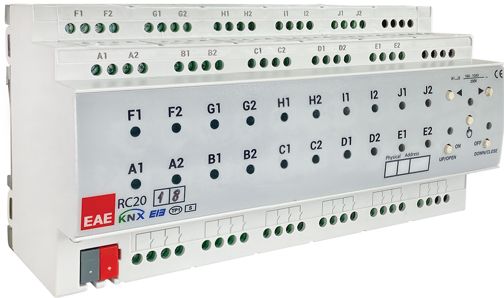 RCU2018 - ACTUADOR MULTIFUNCIÓN KNX, 20 CANALES, 16A + 18 ENTRADAS DIGITALES, Ref. 3338488