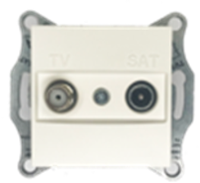 Base SAT / TV, blanco perla, Ref. INT-C015-02-01