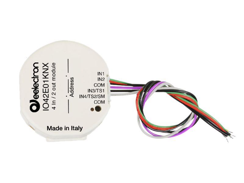INWALL MODULE 4 IN  2 OUT + BLE BEACON + KNX SECURE, Ref. IO42E01KNX