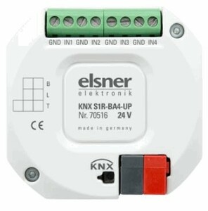   KNX S1E-BA4-UP PS Actuador, 1 salida, 4 entradas, alimentación 24 V