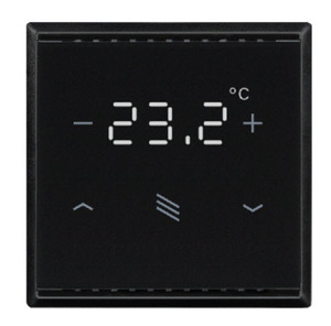 Cala KNX T 201 Sunblind CH, negro  Controlador de temperatura, pulsador p. sombreado, para el sistema de instalación suizo