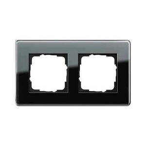 Marco para montaje en horizontal o vertical, cristal negro, 1 canal