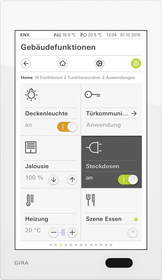 Gira G1 24 V  pantalla tactil contorol de estancias, Ref. 2077 12