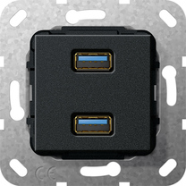 Mecanismo USB 3.0 tipo A de 2 elementos 
