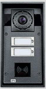 2N® IP Force - 2 botones &  cámara HD & lector de tarjetas & reproductor 10 W
